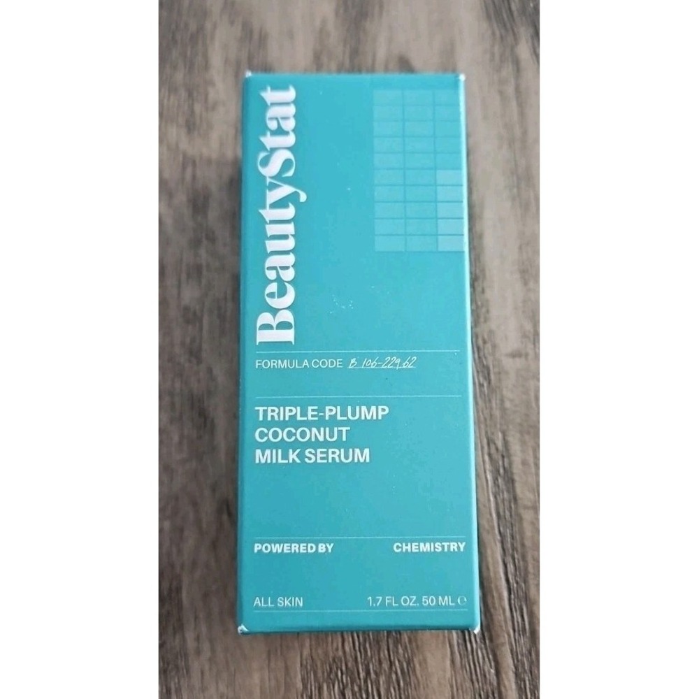 BeautyStat Triple-Plump Coconut Milk Serum 1.7oz 50mL Full Size •Beauty Stat NIB